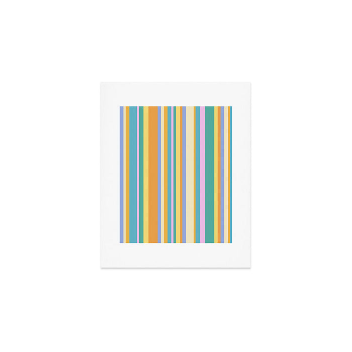 Classic Stripes XXIV - 90s Summer Art Print Gallery Image 1