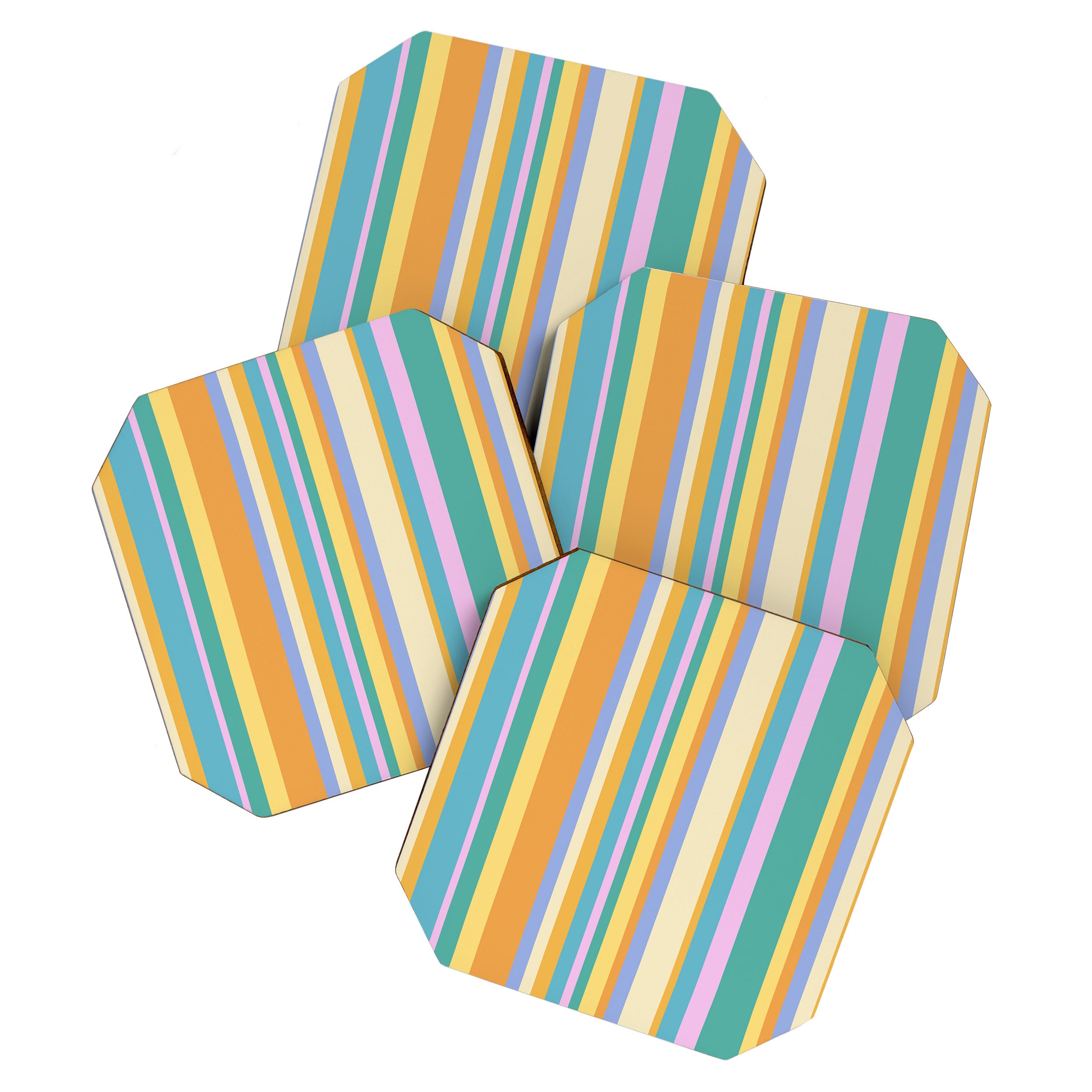 Classic Stripes XXIV - 90s Summer Coaster Gallery Image 1