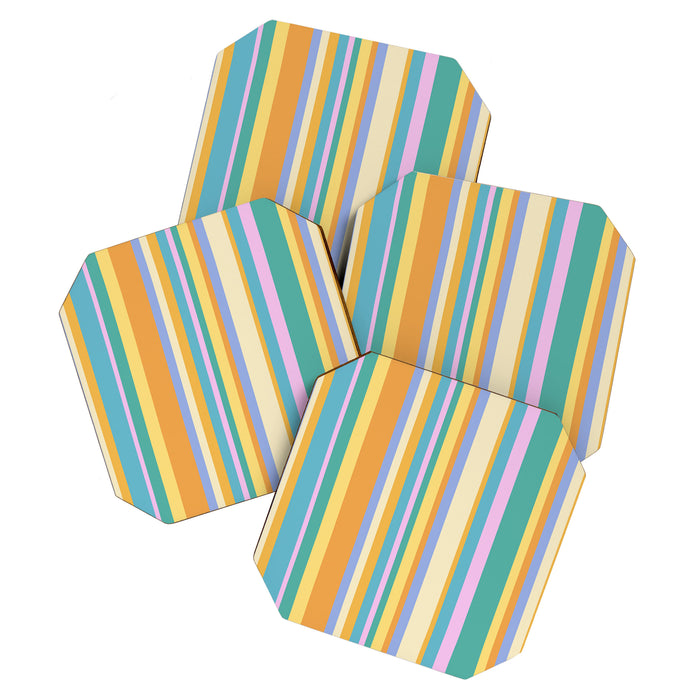 Classic Stripes XXIV - 90s Summer Coaster Gallery Image 1