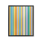 Classic Stripes XXIV - 90s Summer Framed Canvas Print Gallery Image 6