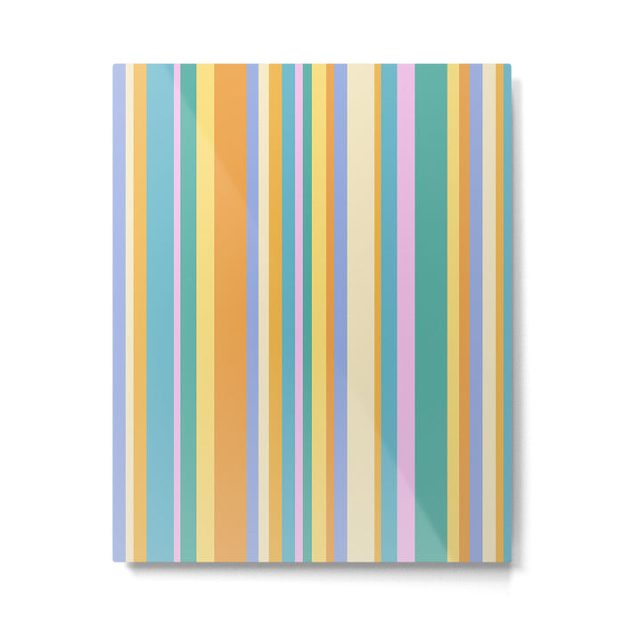 Classic Stripes XXIV - 90s Summer Metal Print Gallery Image 1