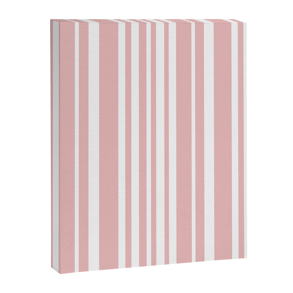 Classic Stripes XXIX - Blush Pink Canvas Print Gallery Image 6