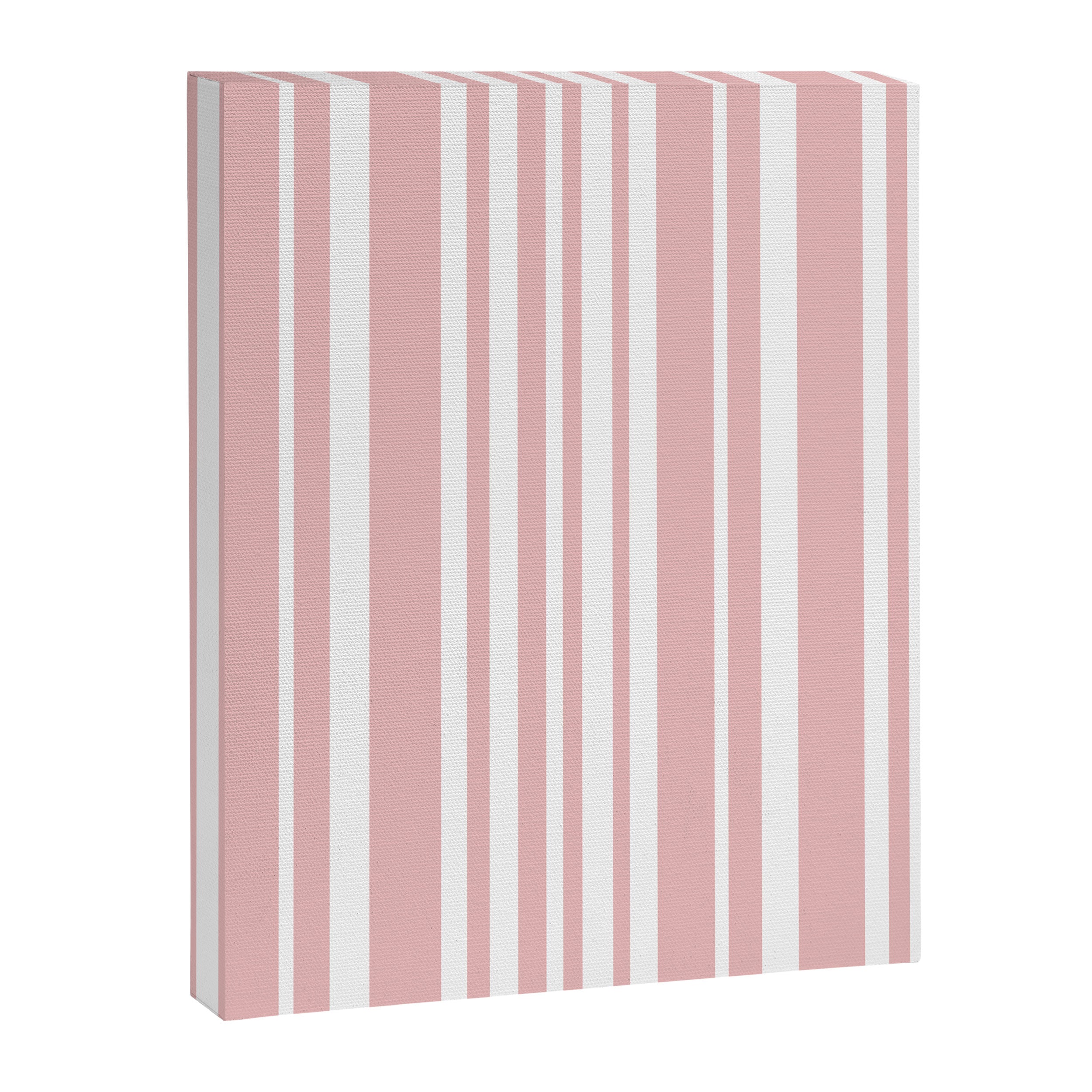 Classic Stripes XXIX - Blush Pink Canvas Print Gallery Image 6