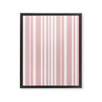 Classic Stripes XXIX - Blush Pink Framed Canvas Print Gallery Image 6