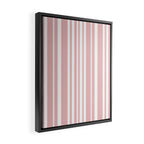Classic Stripes XXIX - Blush Pink Framed Canvas Print Gallery Image 2