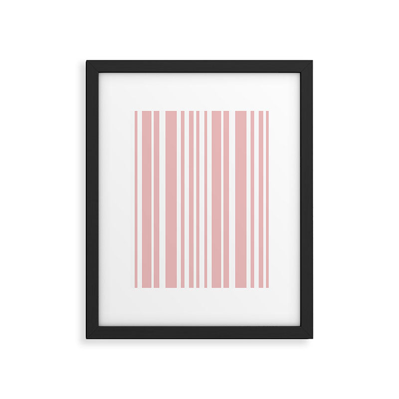 Classic Stripes XXIX - Blush Pink Framed Art Print Gallery Image 5