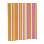 Classic Stripes XXV - Pink Orange Yellow Canvas Print Gallery Image 6