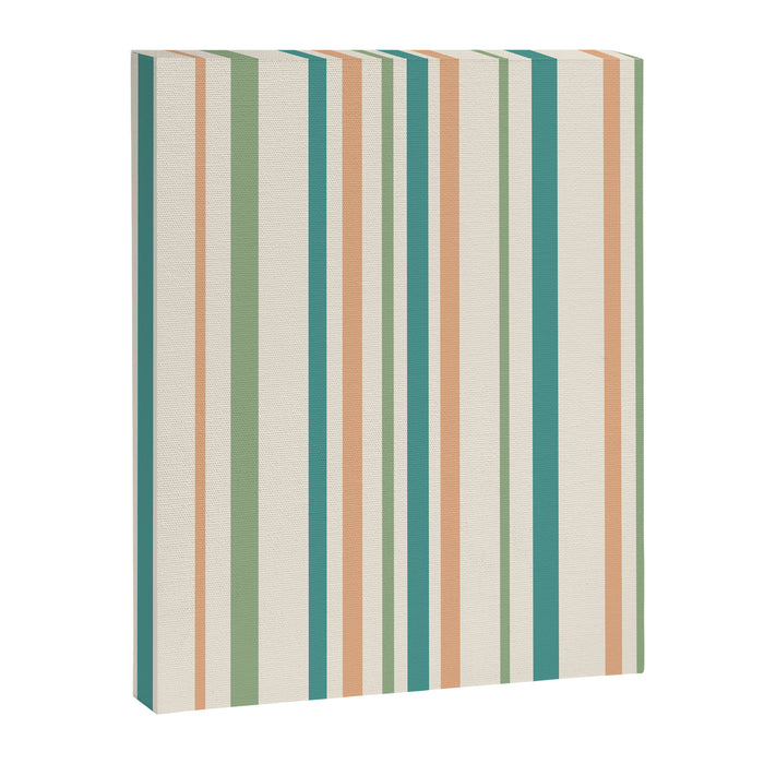 Classic Stripes XXVI - Natural Boho Canvas Print Gallery Image 1