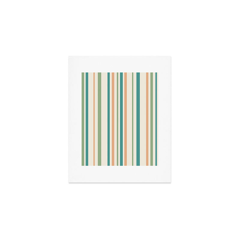 Classic Stripes XXVI - Natural Boho Art Print Gallery Image 1