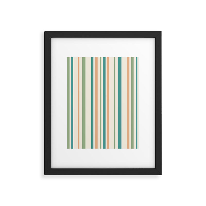 Classic Stripes XXVI - Natural Boho Framed Art Print Gallery Image 5