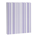 Classic Stripes XXVIII - Lilac Purple Canvas Print Gallery Image 6