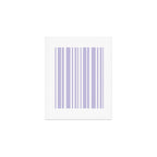 Classic Stripes XXVIII - Lilac Purple Art Print Gallery Image 1