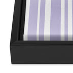 Classic Stripes XXVIII - Lilac Purple Framed Canvas Print Gallery Image 3