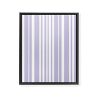 Classic Stripes XXVIII - Lilac Purple Framed Canvas Print Gallery Image 6