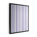 Classic Stripes XXVIII - Lilac Purple Framed Canvas Print Gallery Image 2
