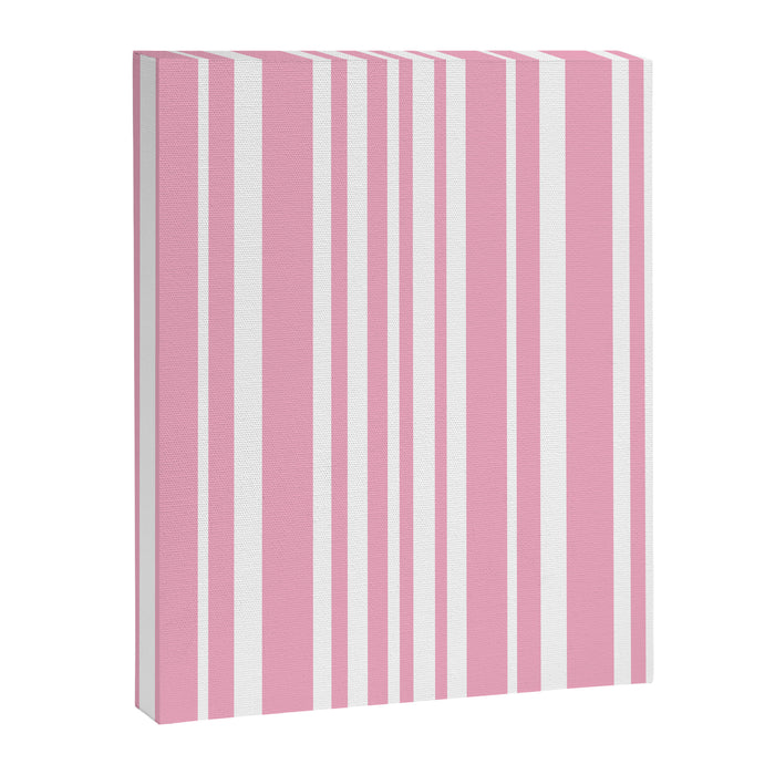 Classic Stripes XXXI - Pastel Pink  Canvas Print Gallery Image 1