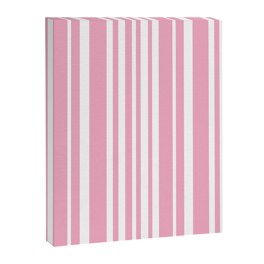 Classic Stripes XXXI - Pastel Pink  Canvas Print Gallery Image 6