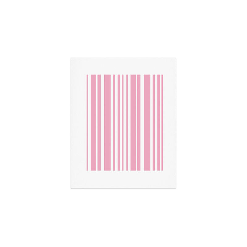 Classic Stripes XXXI - Pastel Pink  Art Print Gallery Image 1
