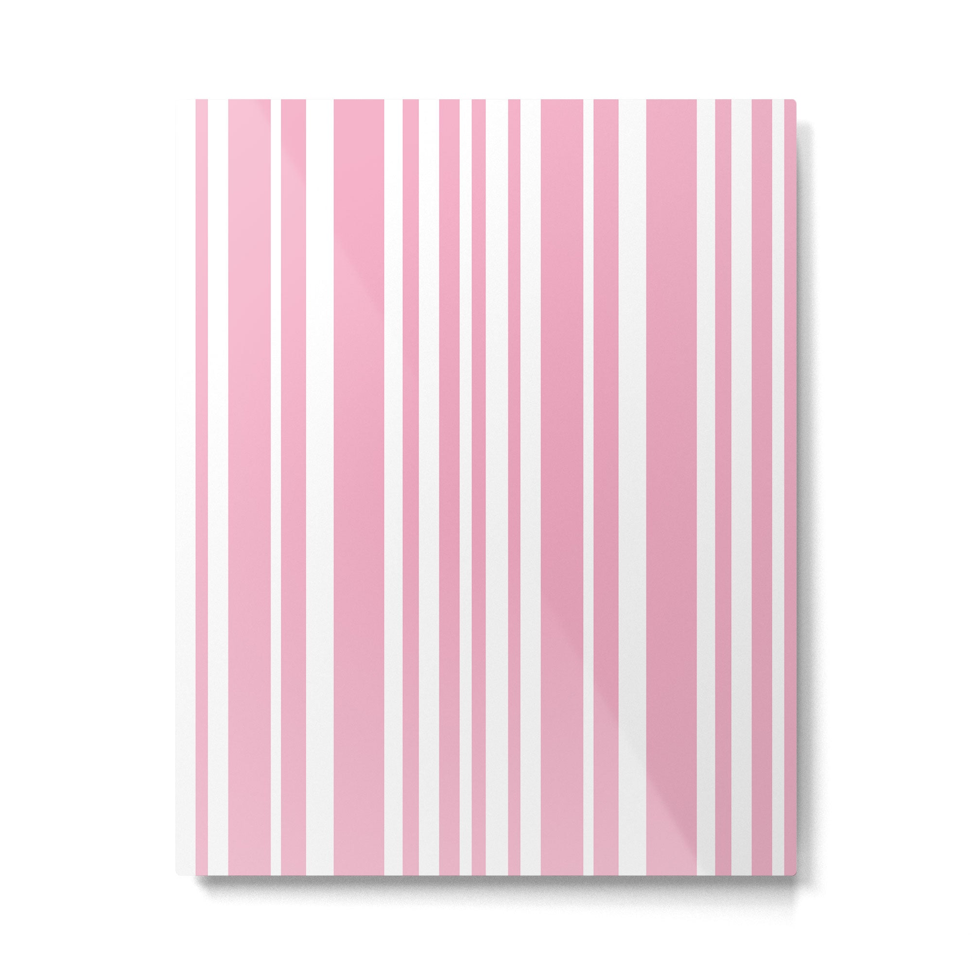 Classic Stripes XXXI - Pastel Pink  Metal Print Gallery Image 4