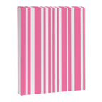 Classic Stripes XXXIII - 90s Barbie Pink Canvas Print Gallery Image 6