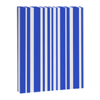  Classic Stripes XXXIV - Bright Blue Canvas Print Gallery Image 6