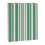 Classic Stripes XXXIX - Kelly Green Canvas Print Gallery Image 6