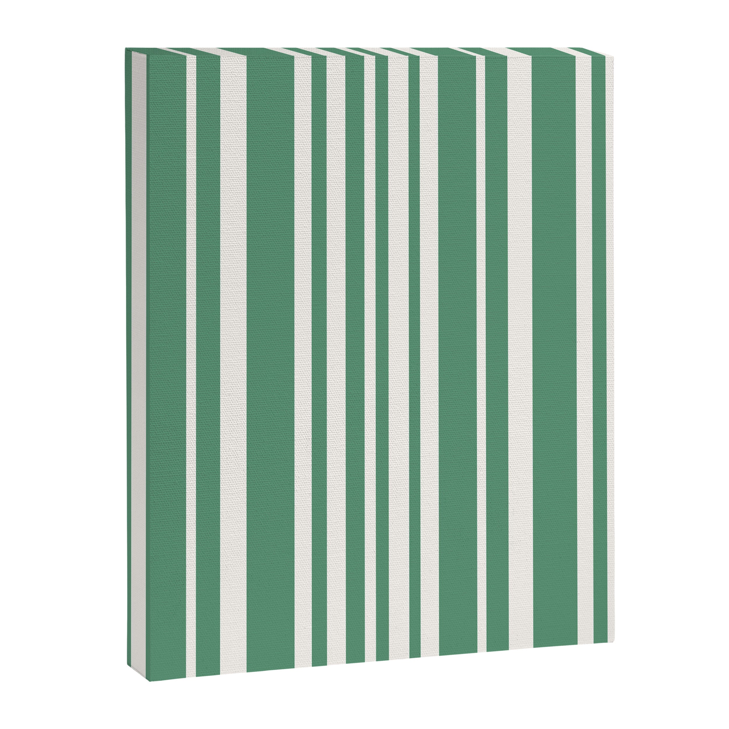 Classic Stripes XXXIX - Kelly Green Canvas Print Gallery Image 6