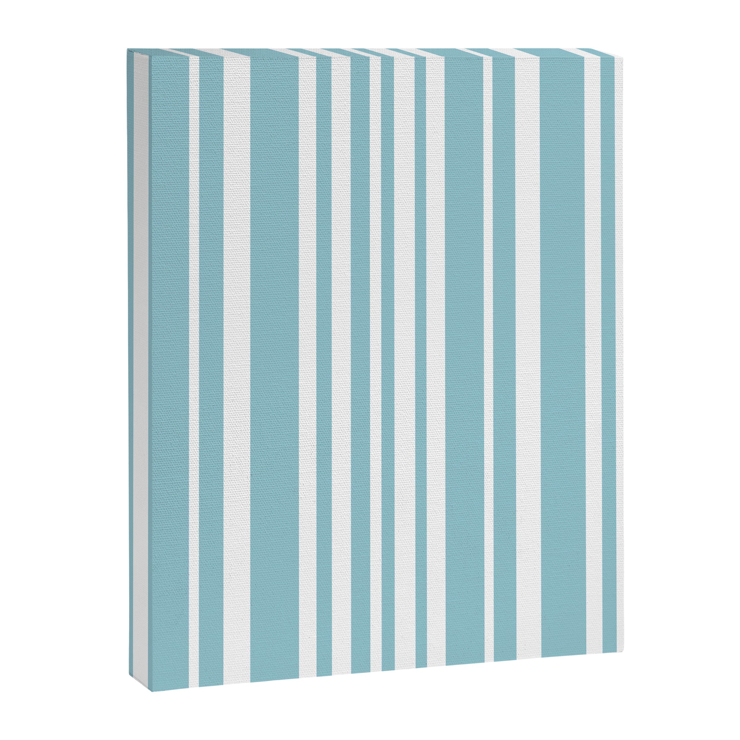 Classic Stripes XXXV - Sky Blue Canvas Print Gallery Image 6