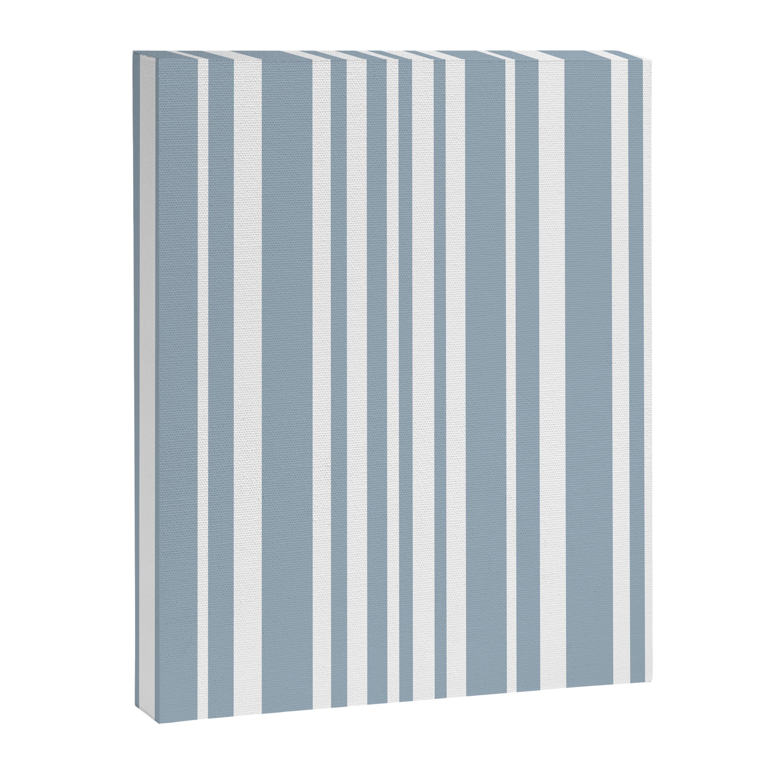 Classic Stripes XXXVI - Natural Blue  Canvas Print Gallery Image 6