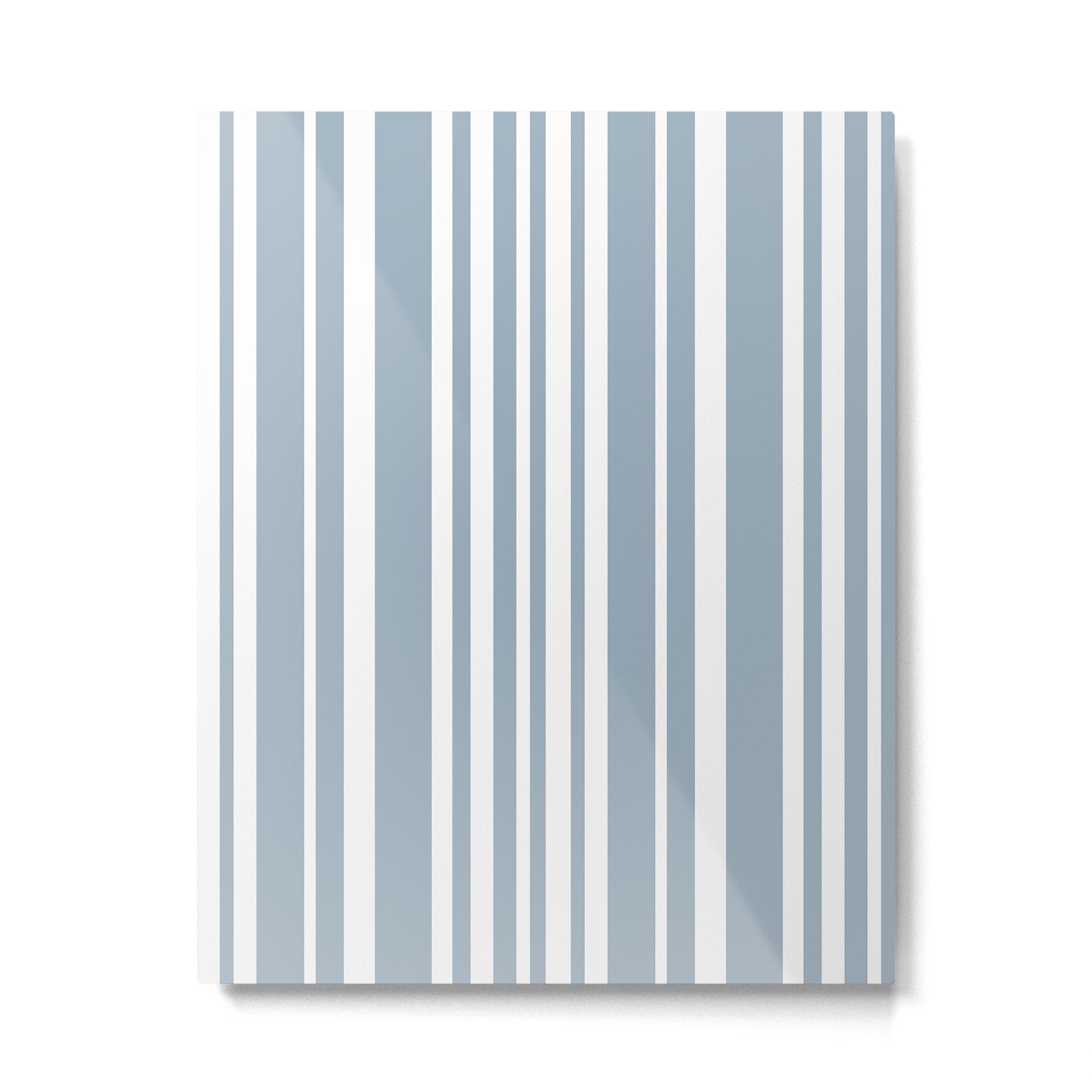 Classic Stripes XXXVI - Natural Blue  Metal Print Gallery Image 4