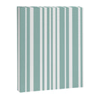 Classic Stripes XXXVII - Sage Green Canvas Print Gallery Image 6