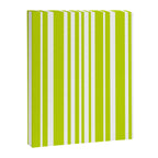 Classic Stripes XXXVIII - Lime Green Canvas Print Gallery Image 6