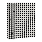 Clovers I Black and White Botanical Pattern Canvas Print Gallery Image 8