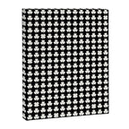 Clovers II Black and White Botanical Pattern Canvas Print Gallery Image 8