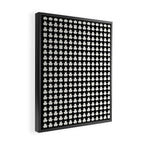 Clovers II Black and White Botanical Pattern Framed Canvas Print Gallery Image 2