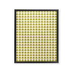 Clovers XIX Chartreuse Botanical Pattern Framed Canvas Print Gallery Image 8