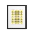 Clovers XIX Chartreuse Botanical Pattern Framed Art Print Gallery Image 6