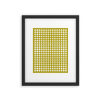 Clovers XX Chartreuse Botanical Pattern Framed Art Print Gallery Image 6