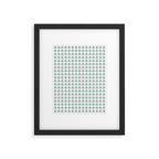 Clovers XXIX Teal Green Botanical Pattern Framed Art Print Gallery Image 6