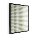 Clovers XXV Natural Green Botanical Pattern Framed Canvas Print Gallery Image 2