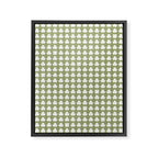 Clovers XXVIII Natural Green Botanical Pattern Framed Canvas Print Gallery Image 8