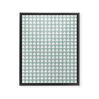 Clovers XXXI Sage Green Botanical Pattern Framed Canvas Print Gallery Image 8