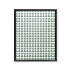 Clovers XXXII Sage Green Botanical Pattern Framed Canvas Print Gallery Image 8