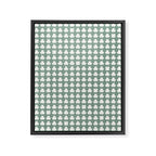 Clovers XXXIII Sage Green Botanical Pattern Framed Canvas Print Gallery Image 8