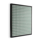 Clovers XXXIII Sage Green Botanical Pattern Framed Canvas Print Gallery Image 2
