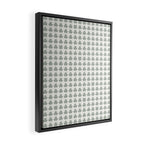 Clovers XXXIV Neutral Green Botanical Pattern Framed Canvas Print Gallery Image 2