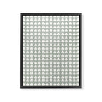 Clovers XXXV Neutral Green Botanical Pattern Framed Canvas Print Gallery Image 8