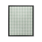 Clovers XXXVI Sage Green Botanical Pattern Framed Canvas Print Gallery Image 8