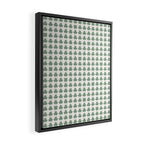 Clovers XXXVI Sage Green Botanical Pattern Framed Canvas Print Gallery Image 2