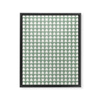 Clovers XXXVII Sage Green Botanical Pattern Framed Canvas Print Gallery Image 8